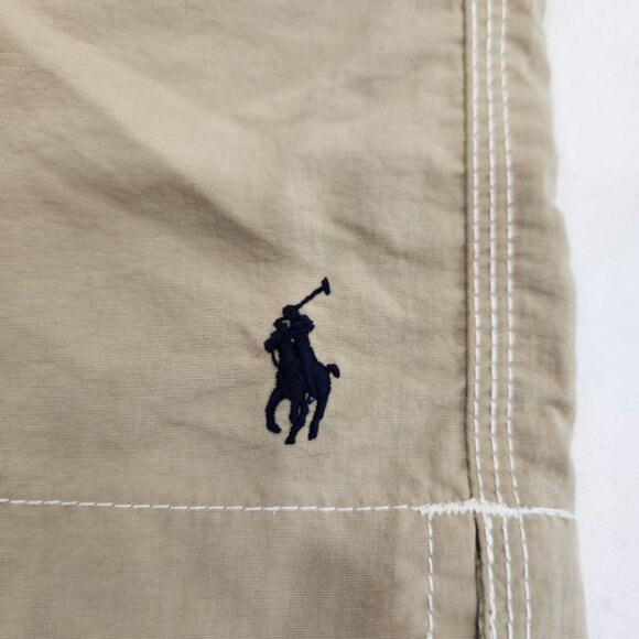Vintage Polo Ralph Lauren Nylon Shorts Mens Large Beige Cargo Hiking Outdoor - Picture 5 of 13